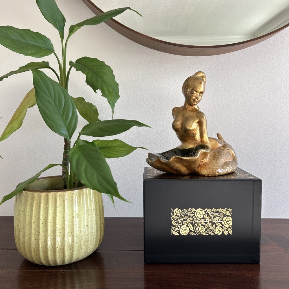 Ceramic Mermaid Mid Century Modern Soap Dish